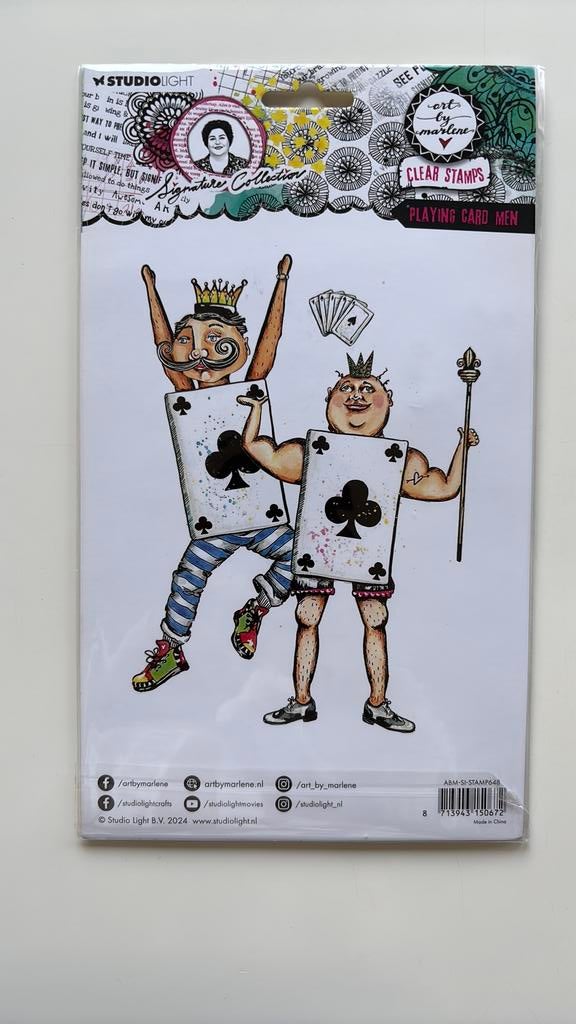 ABM stamp playing card, Ophalen of Verzenden, Zo goed als nieuw, Clearstamp