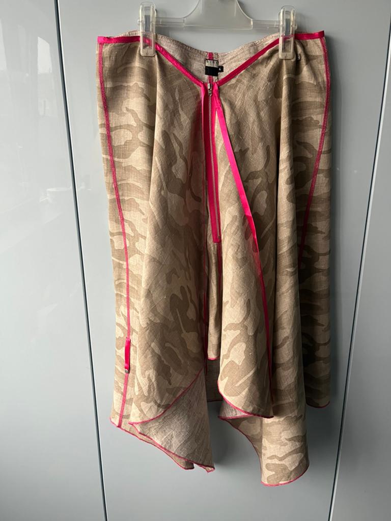 Didi rok maat 42/44 roze details leger print, Overige kleuren, Maat 42/44 (L), Ophalen of Verzenden, Zo goed als nieuw