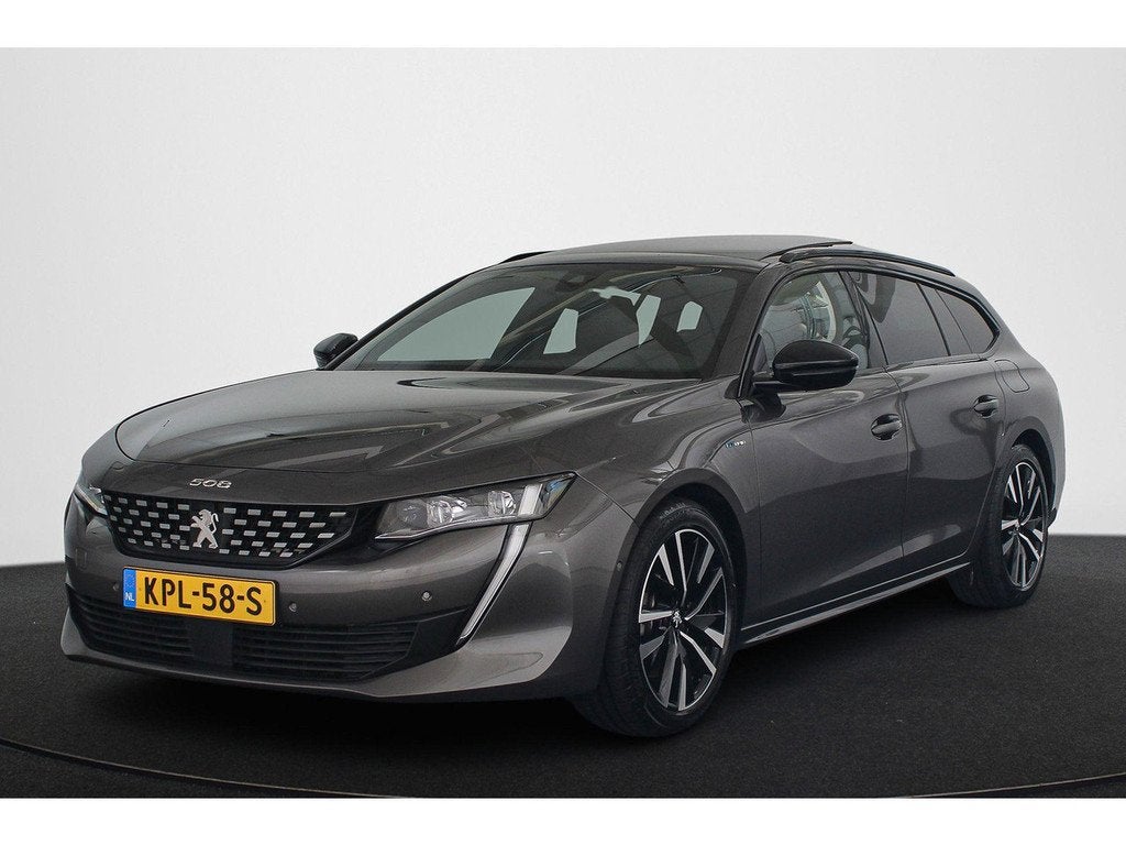 Peugeot 508 SW 1.6 HYbrid GT Line 225PK Panoramadak Nappa Le, Auto's, Peugeot, Automaat, Gebruikt, 4 cilinders, Leder