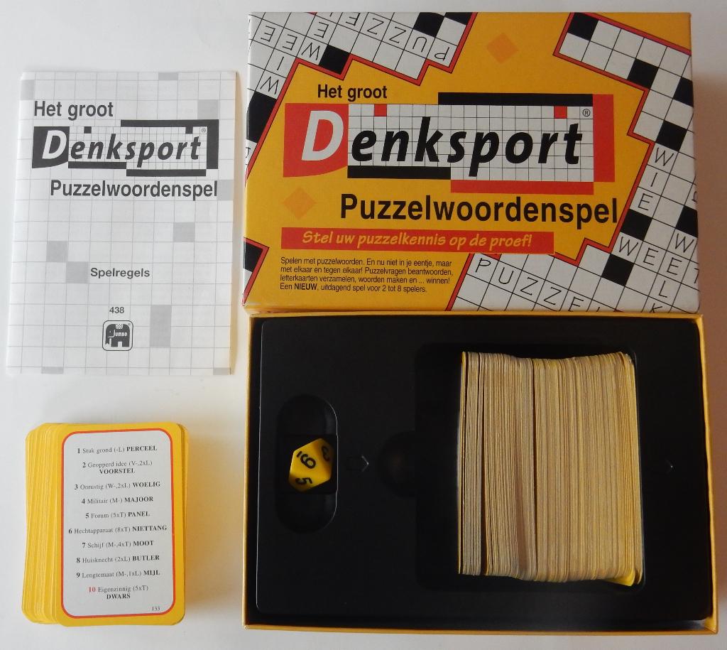 Het groot Denksport puzzelwoordenspel, Vijf spelers of meer, Ophalen of Verzenden, Zo goed als nieuw, Jumbo