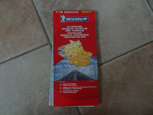 michelin wegenkaart 719 Duitsland, Oostenrijk, Tsjechie, 2000 tot heden, Ophalen of Verzenden, Duitsland, Landkaart