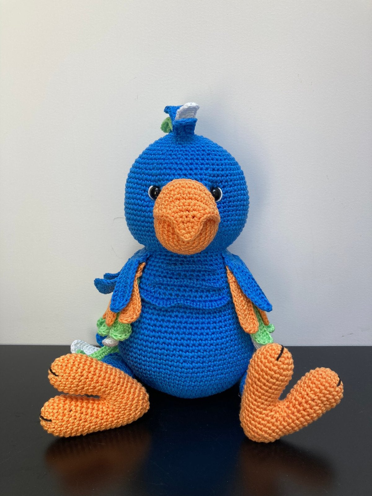 Handgemaakt gehaakte papegaai knuffel, Kinderen en Baby's, Speelgoed | Knuffels en Pluche, Ophalen of Verzenden, Nieuw, Overige typen