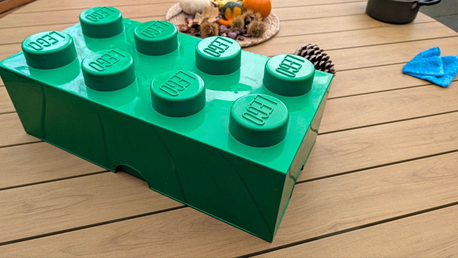 Lego opbergdoos groen, Ophalen of Verzenden, Gebruikt, Overige merken