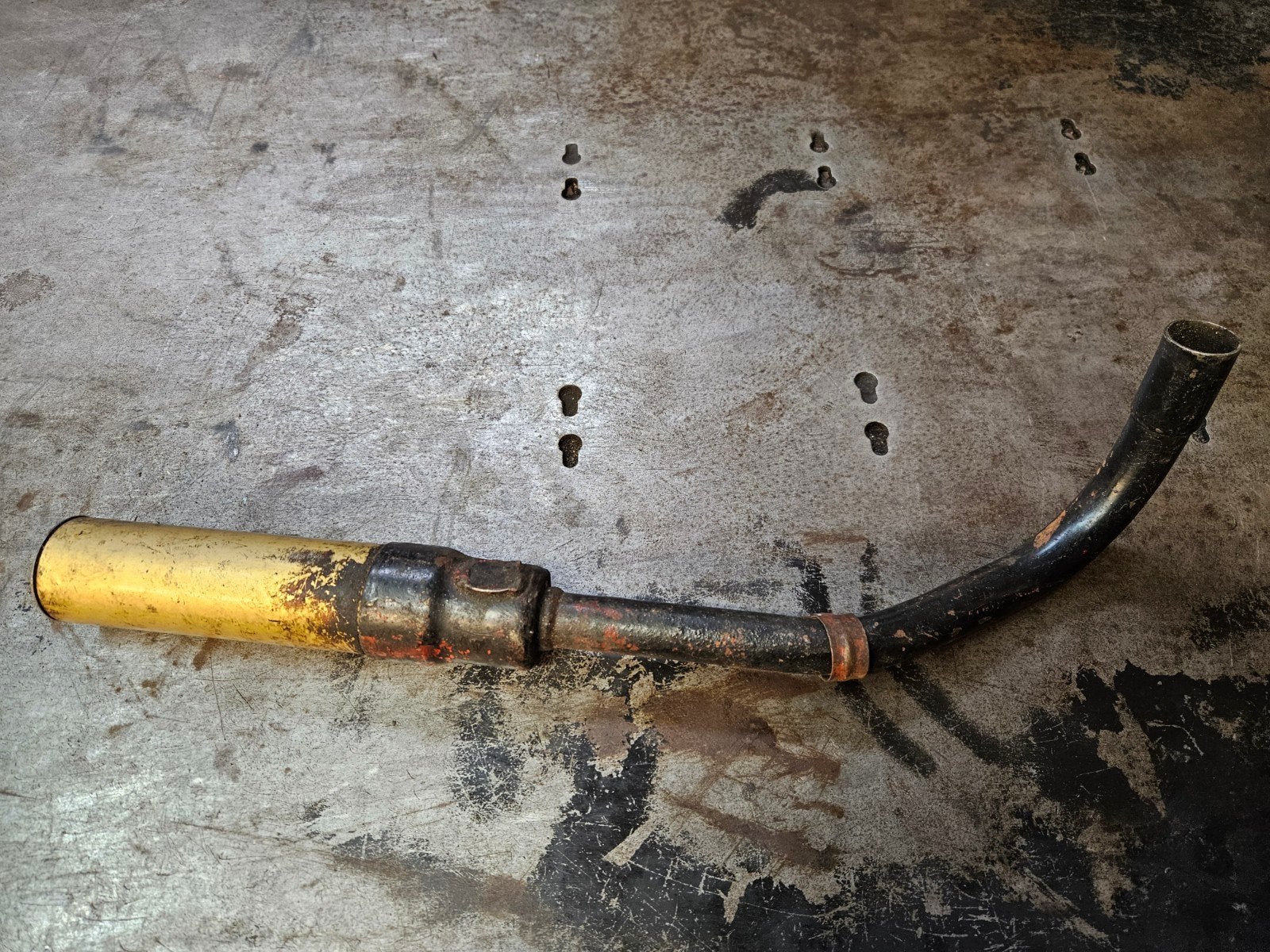 Honda mt5 demper dubbel 1 gedeelte., Ophalen of Verzenden, Gebruikt, Uitlaat, Honda mt 5 Yamaha dt 50