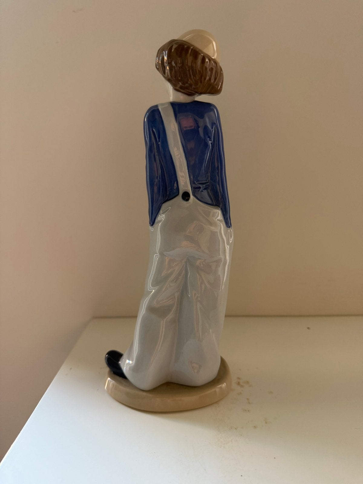 Lladro Porseleinen Beeldje Clown met Bloemetje, Ophalen of Verzenden, Handgemaakt, 20 - 50 cm, Steen of Keramiek