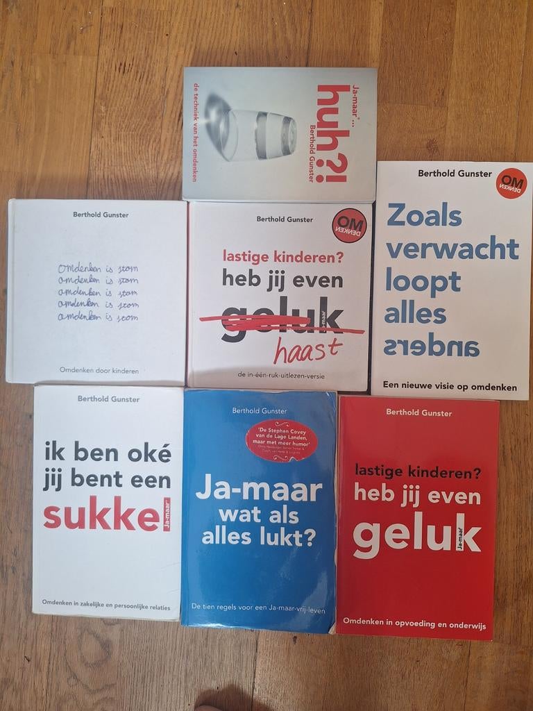 7 x Berthold Gunster boeken ZGAN €5 per stuk, Ophalen of Verzenden, Zo goed als nieuw