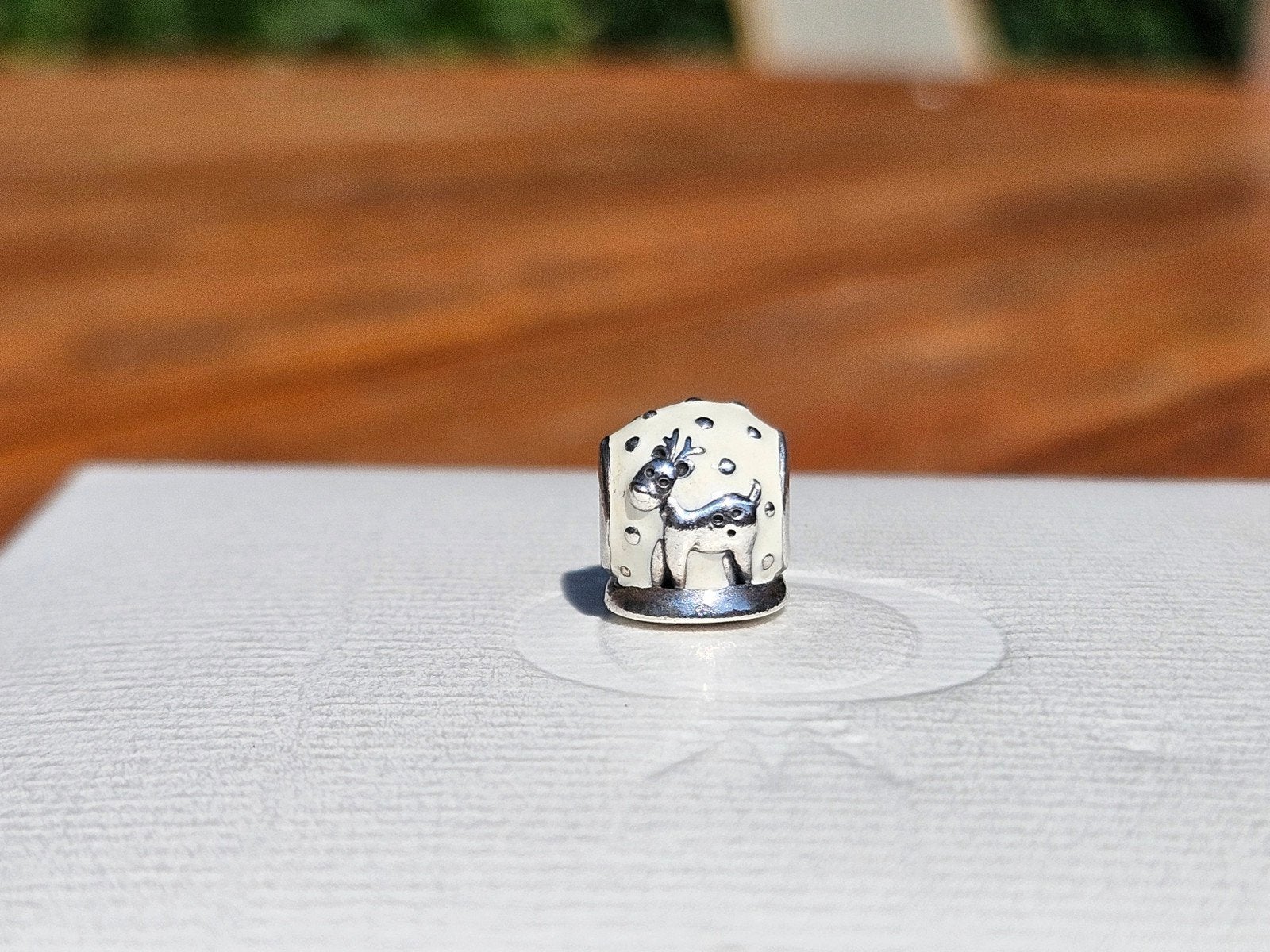 Pandora Emaille Kerst Bedel - Authentiek en Zeer Goede Staat, Sieraden, Tassen en Uiterlijk, Bedels, Pandora, Ophalen of Verzenden