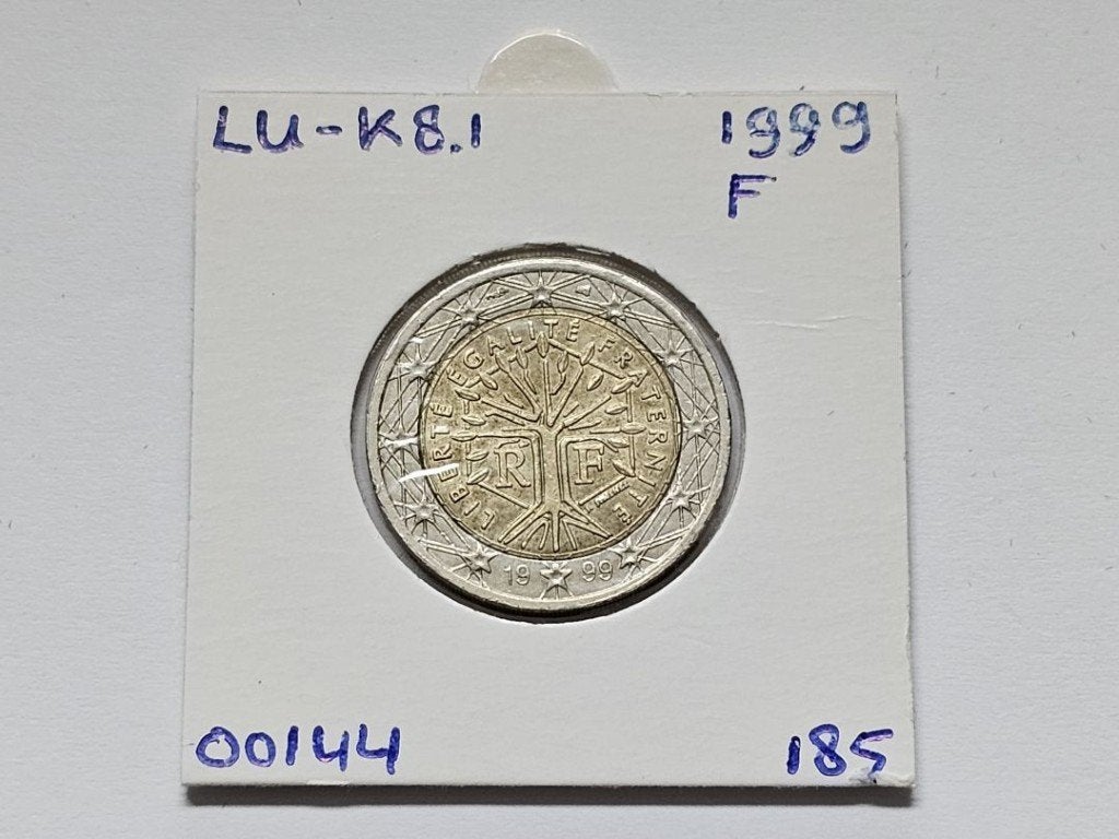 2-euromunt Frankrijk (F) 1999 Koers LU-K8.1, Ophalen of Verzenden, Frankrijk, 2 euro, Losse munt