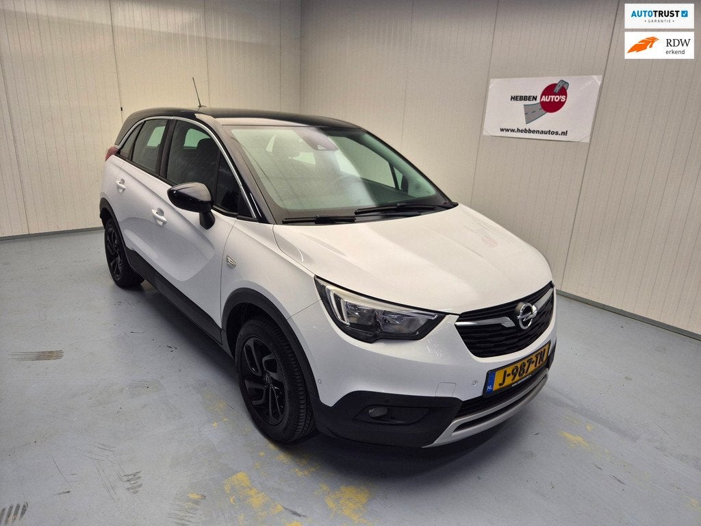 Opel Crossland X 1.2 Turbo Innovation Navi Camera Ecc Cruise, Auto's, Opel, Gebruikt, Wit, Bedrijf, 600 kg
