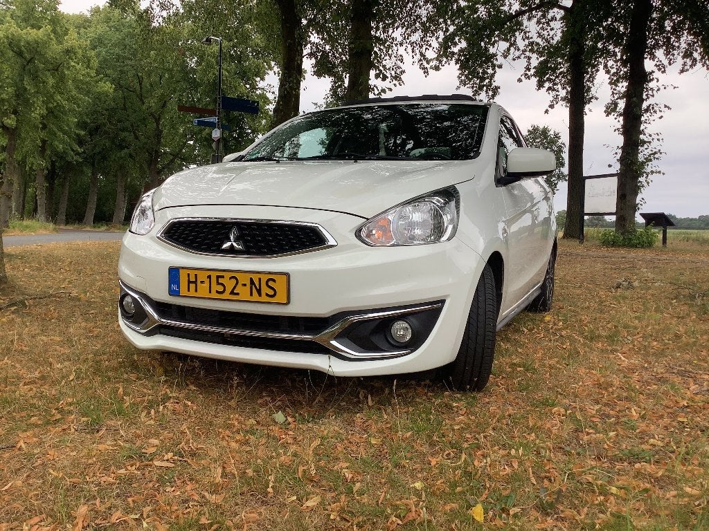 Mitsubishi Space Star 1.2 MPI 59KW 2017 Wit, lage KM., Voorwielaandrijving, Stof, Handgeschakeld, 3 cilinders
