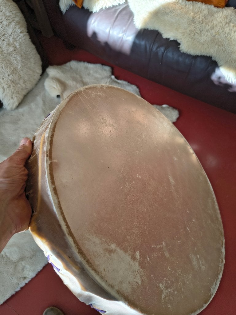 shamaan sjamaan drum frame drum sahara-geit, Muziek en Instrumenten, Ophalen of Verzenden, Zo goed als nieuw, Trommel