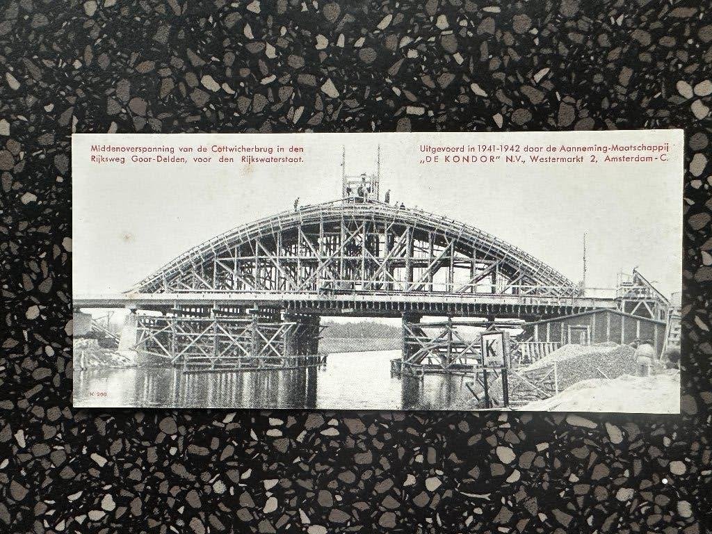Vloeiblad Cottwicherbrug Goor – Delden. De Kondor. Oud., Ophalen of Verzenden, Gebruikt, Overige typen
