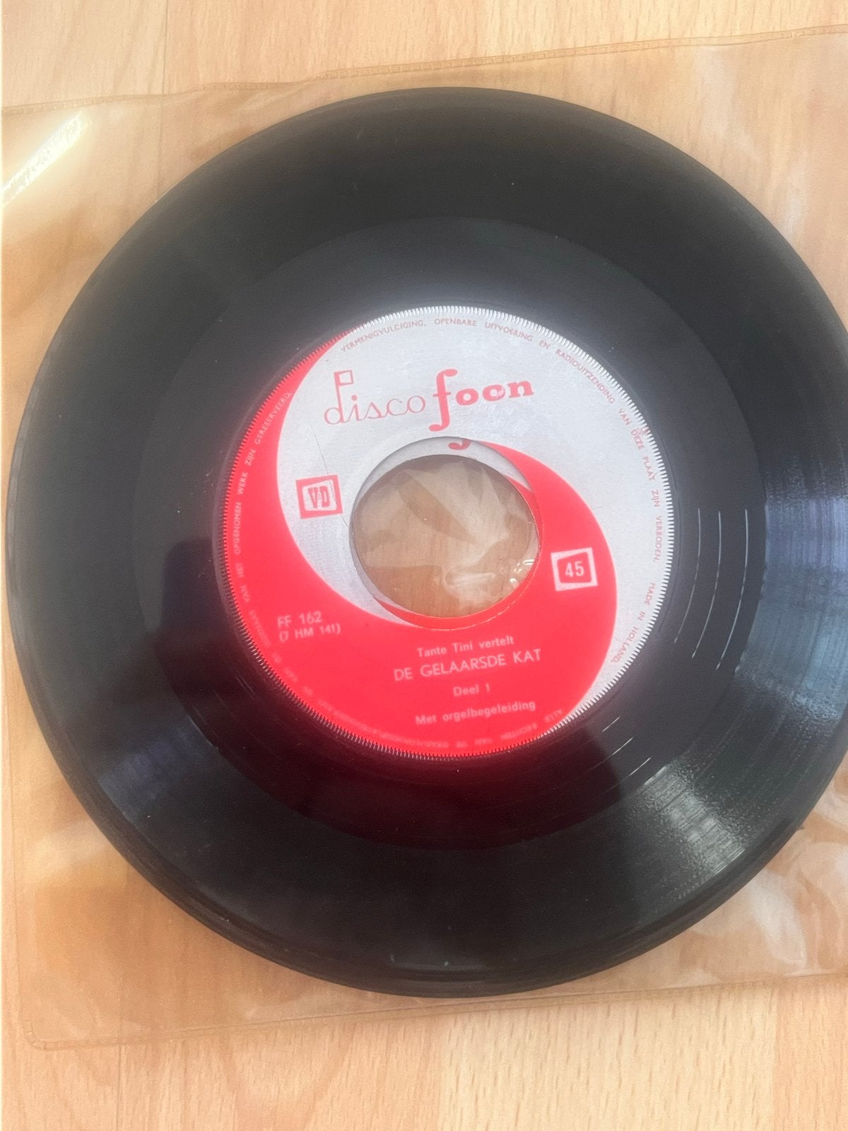 6 Sprookjes Singles uit 1963 - Tante Tini vertelt, Cd's en Dvd's, Vinyl Singles, Single, Ophalen of Verzenden, Zo goed als nieuw