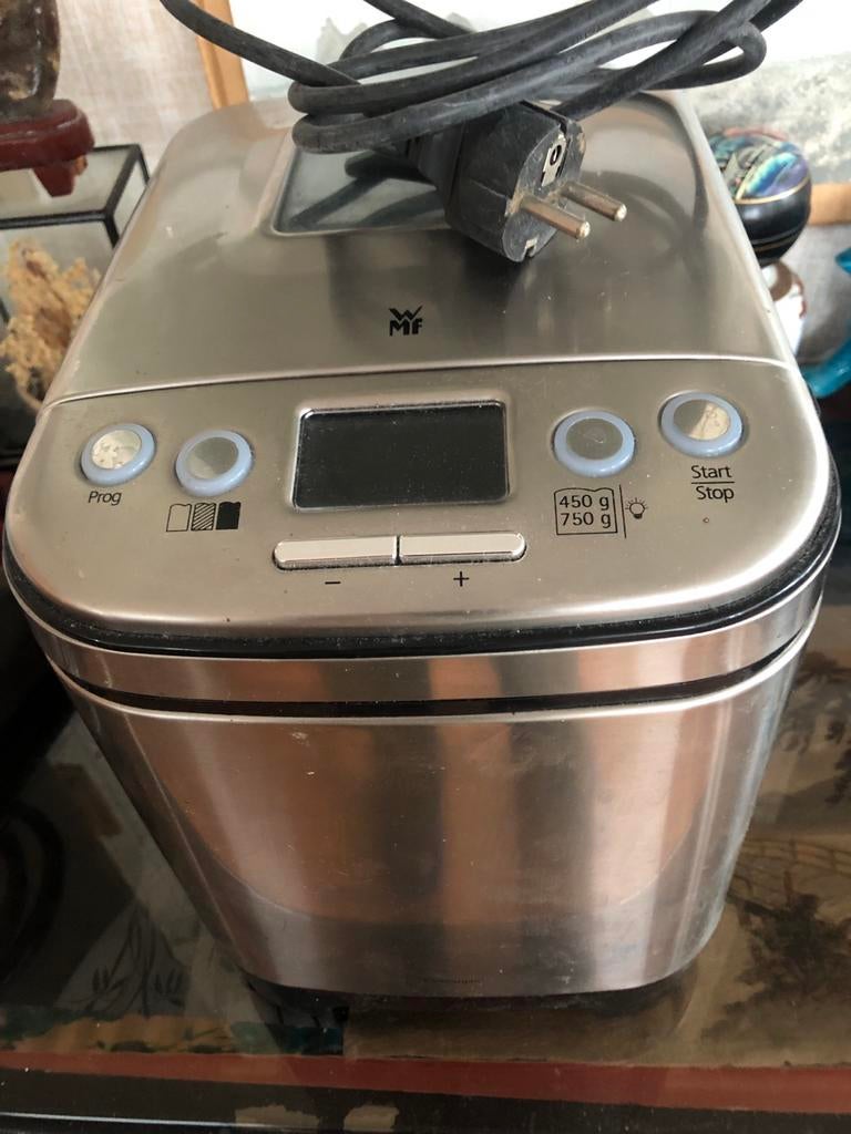 WMF Broodbakmachine - Zilver - 450g/750g, Met timer, Ophalen of Verzenden, Zo goed als nieuw, 400 tot 800 gram deeg