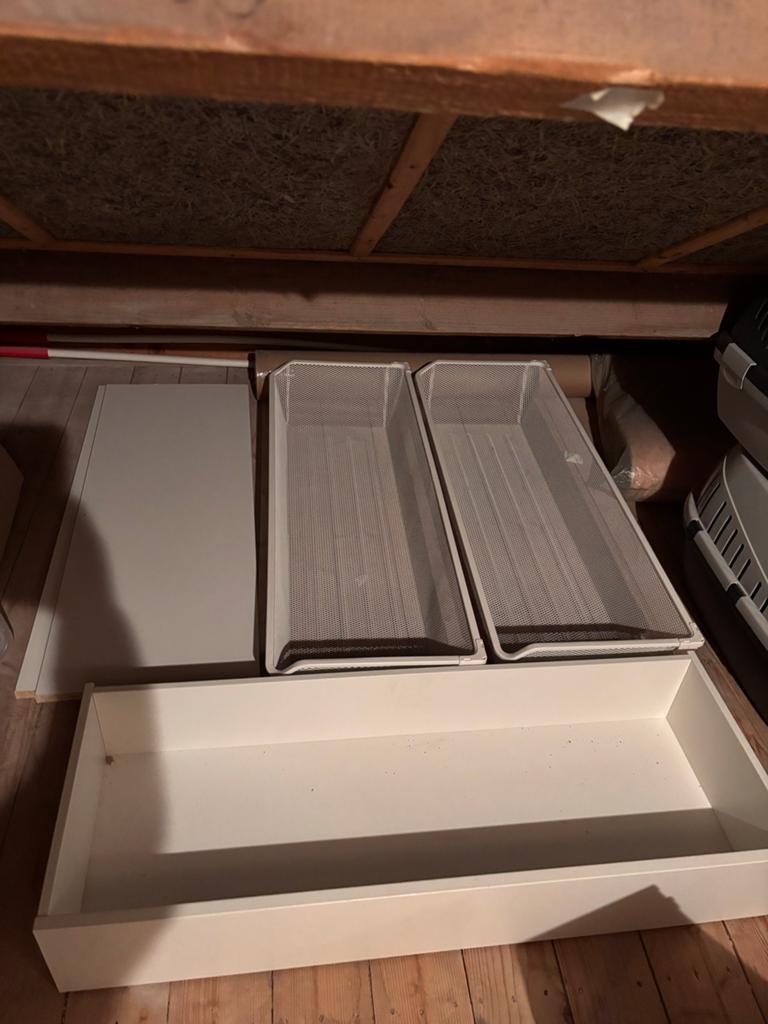 IKEA Pax Komplement: Planken, Draadmanden, Lade (100x35), Huis en Inrichting, Ophalen, Gebruikt, 100 tot 150 cm, Metaal