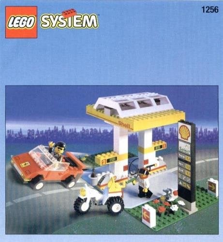 LEGO Shell Petrol Pump 1256, Niet ingevuld, Niet ingevuld, Niet ingevuld
