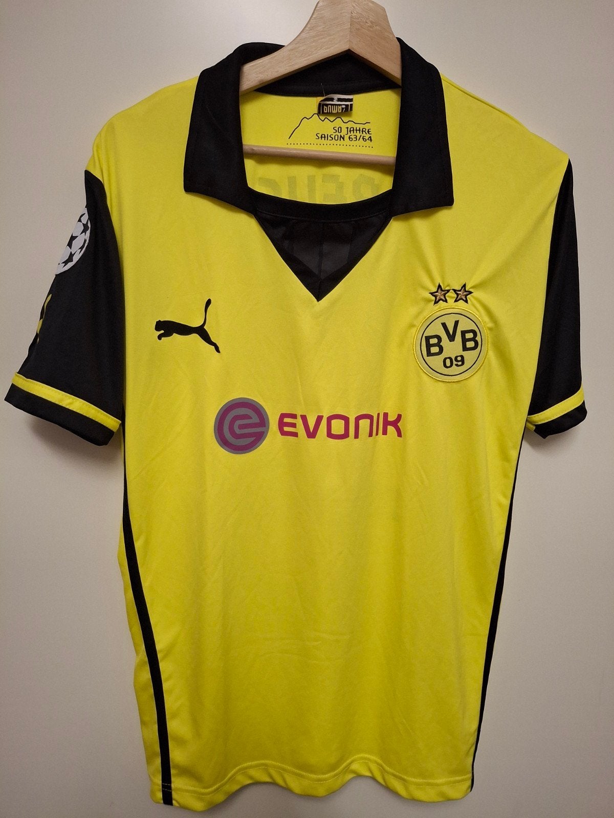 Borussia Dortmund voetbalshirt Marcus Reus CL replica, Ophalen of Verzenden, Zo goed als nieuw, Buitenlandse clubs, Shirt