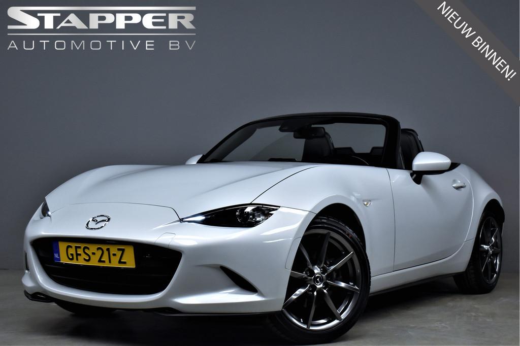 Mazda MX-5 2.0 161pk SkyActiv-G 160 GT-M Bose/Led/Leer/Keyle, 1998 cc, Gebruikt, 4 cilinders, Cabriolet