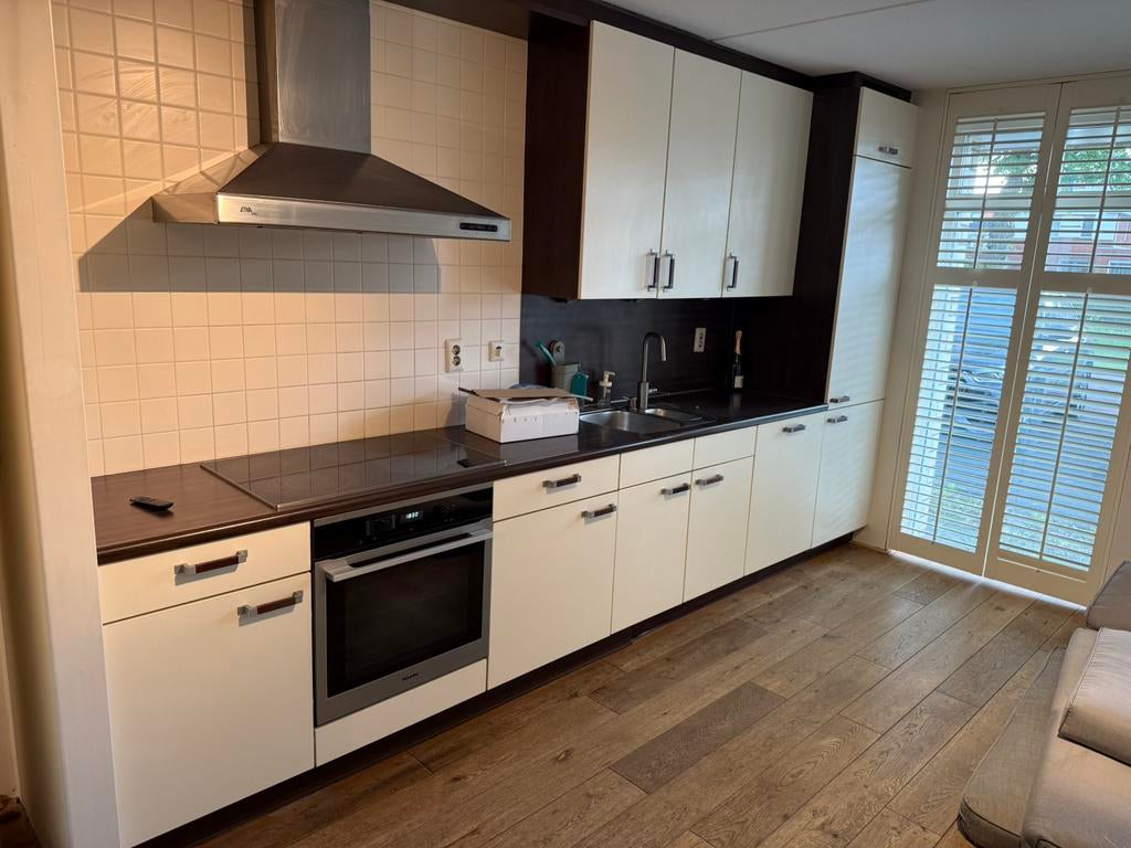 Complete keuken, Samsung koelkast, Siemens vaatwasser, Miele, Ophalen, Gebruikt, Crème, Enkelwandige keuken