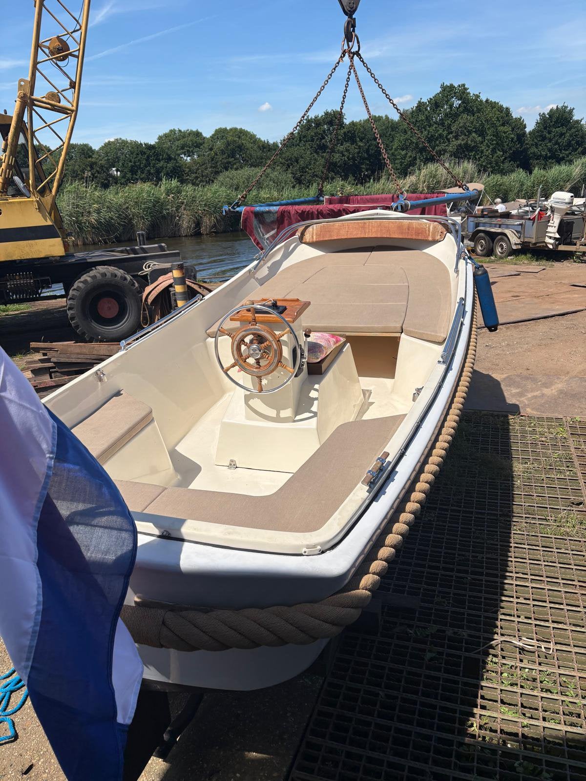 Adel 530 polyester sloep te koop, inruil mogelijk., Binnenboordmotor, Diesel, 5 m, 2 m