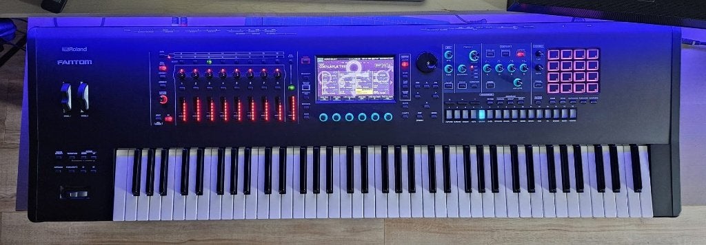 Fantom 7 EX, Ophalen, Zo goed als nieuw, 76 toetsen, Roland