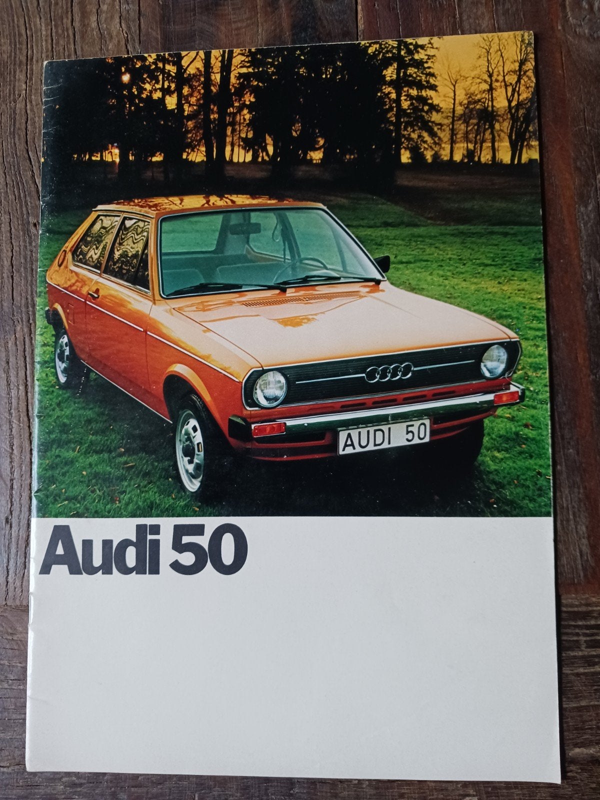 Audi 50 folder +/- 1976, Ophalen of Verzenden, Zo goed als nieuw, Audi