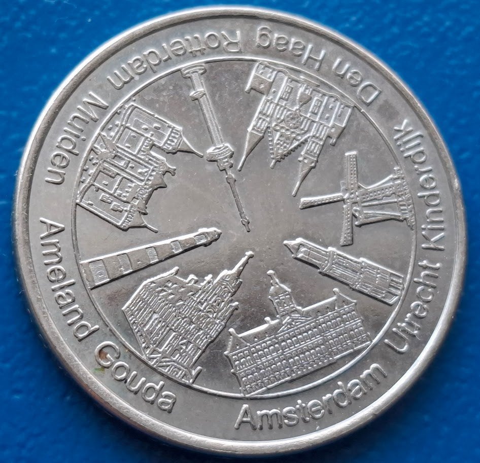 Penning Dutch Heritage Acht Nederlandse iconen - 2011, Postzegels en Munten, Penningen en Medailles, Verzenden, Overige materialen