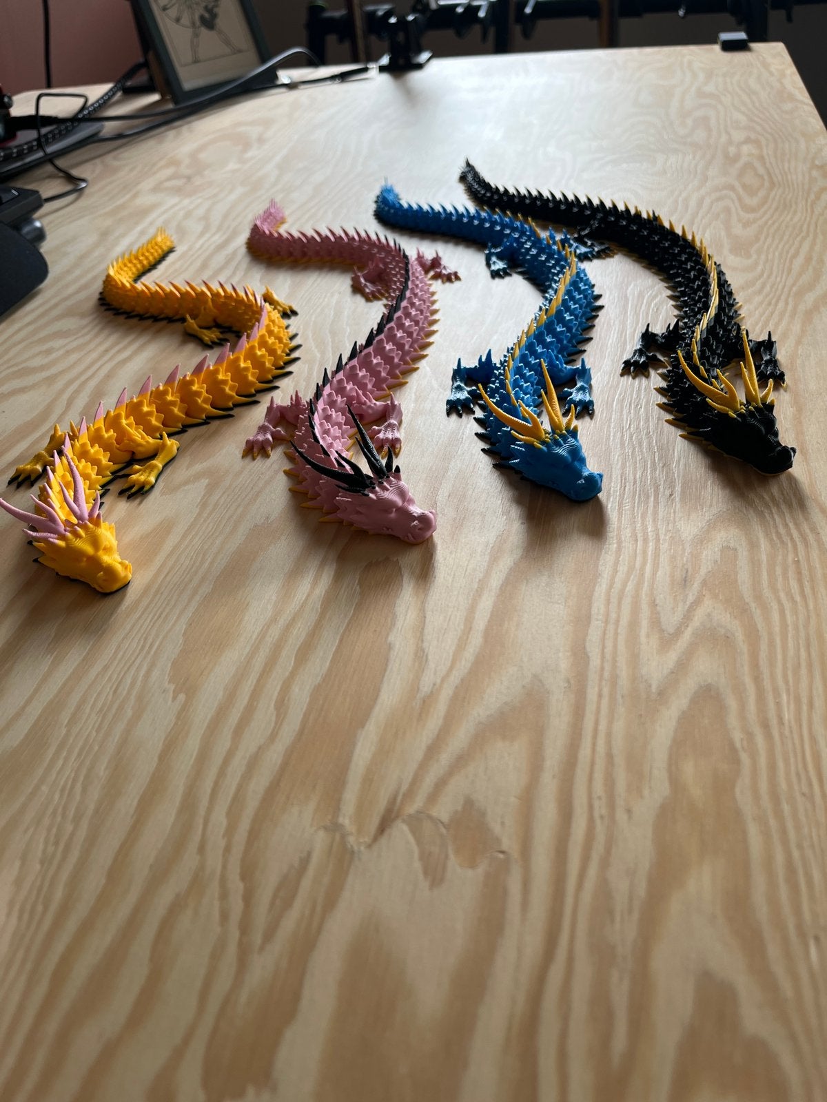 Flexibele Draak 3D Geprint – Draken – Meer Kleuren – Cadeau, Ophalen of Verzenden, Zo goed als nieuw