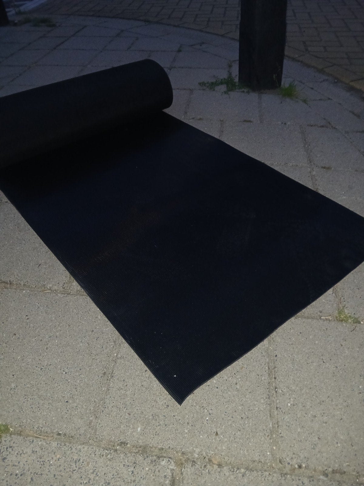 Zwarte rubberen mat - antislip en duurzaam, Ophalen of Verzenden, Nieuw, Rubber