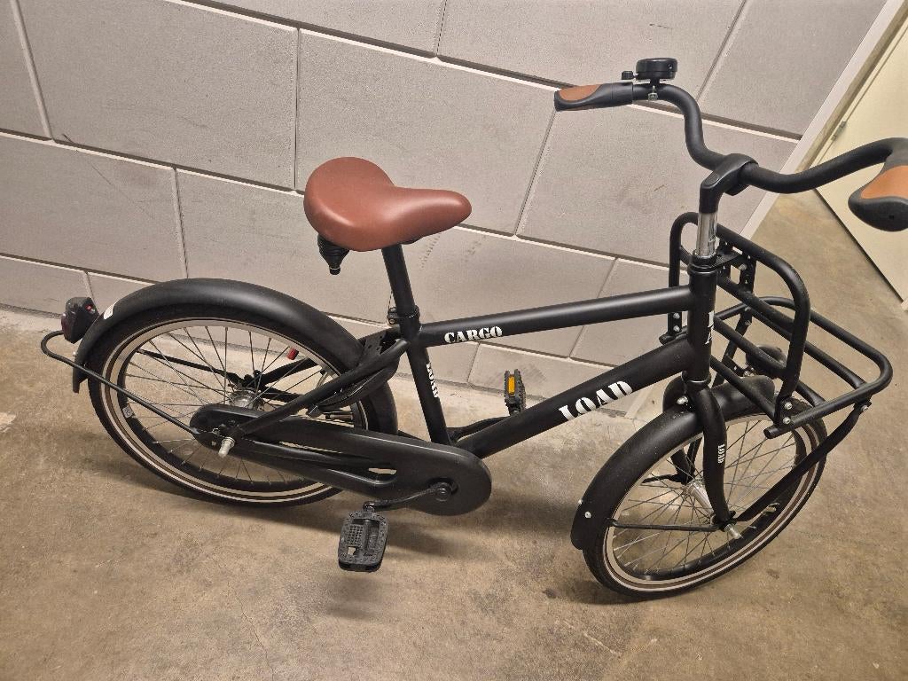 Cargo Load 20inch kinderfiets **zwart**, Ophalen, Zo goed als nieuw, Alpina Cargo, Terugtraprem