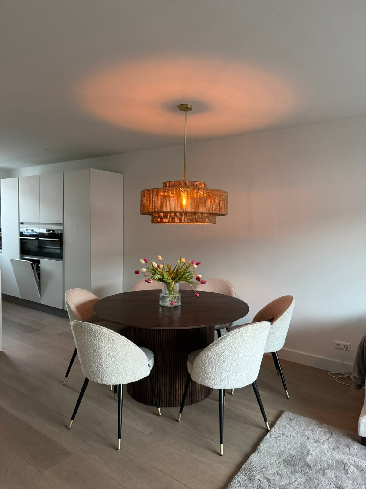 Eicholtz eettafel stoelen, Ophalen, Gebruikt, Overige kleuren, Stof