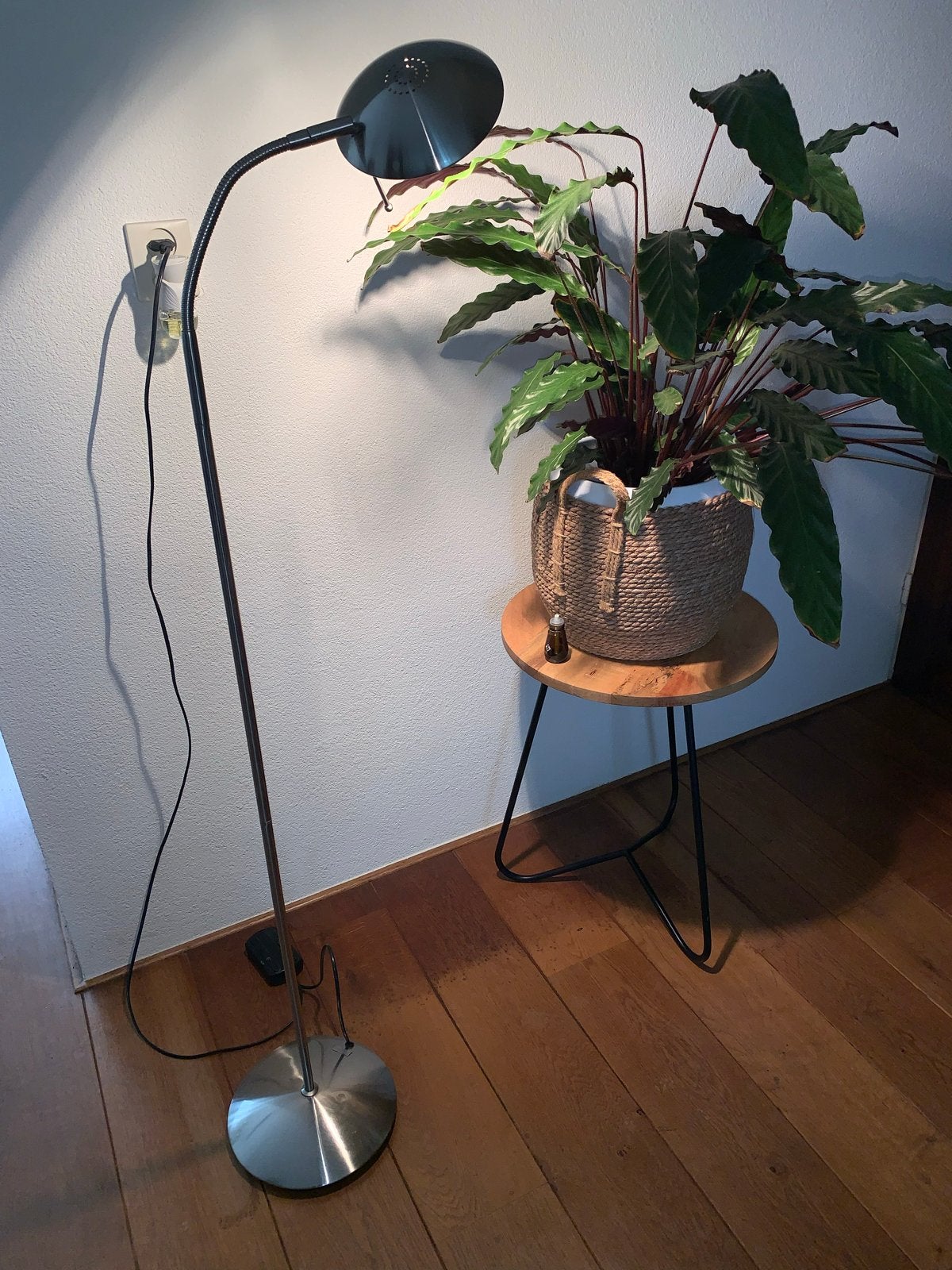 Jan des Bouvrie Vloerlamp met Dimmer - Zo goed als nieuw, GU10, Ophalen of Verzenden, Zo goed als nieuw, Metaal