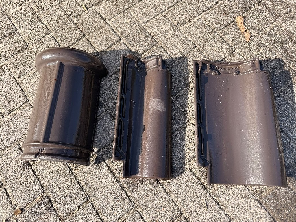 Dakpannen Nieuwe Hollander Grafietgrijs, Doe-het-zelf en Verbouw, Ophalen, Steen of Klei, Nieuw, 15 m² of meer