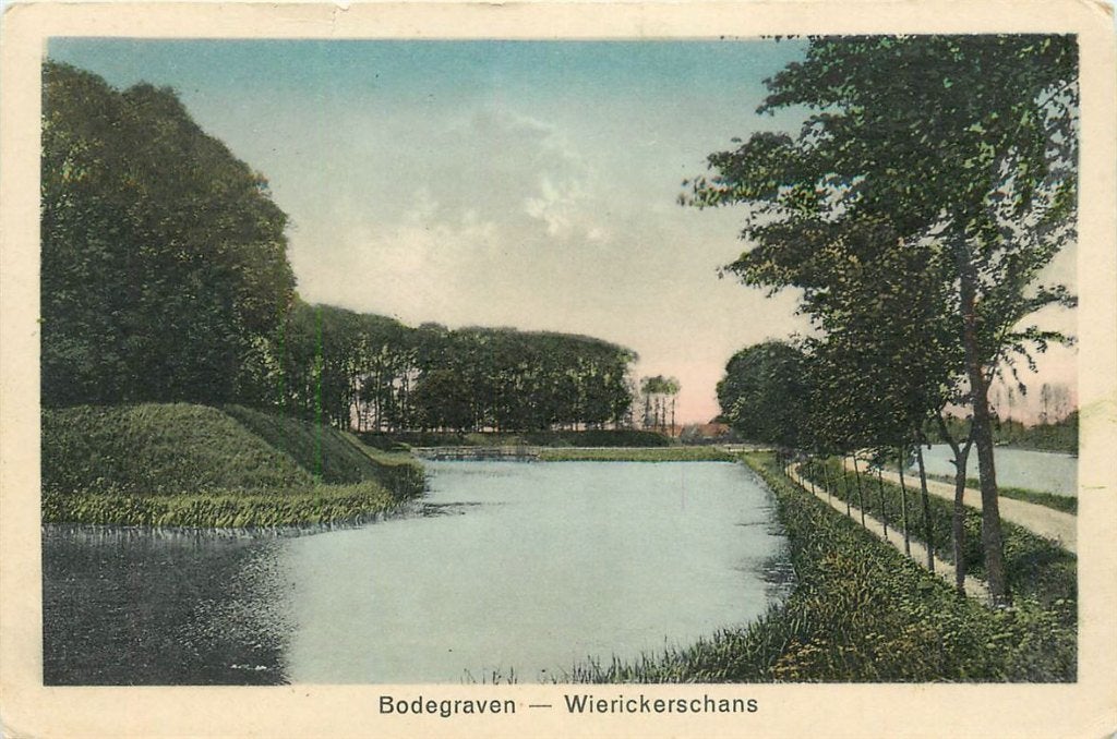 701-352-021 Bodegraven Wierickerschans, Verzamelen, Ansichtkaarten | Nederland, Verzenden, Voor 1920, Zuid-Holland