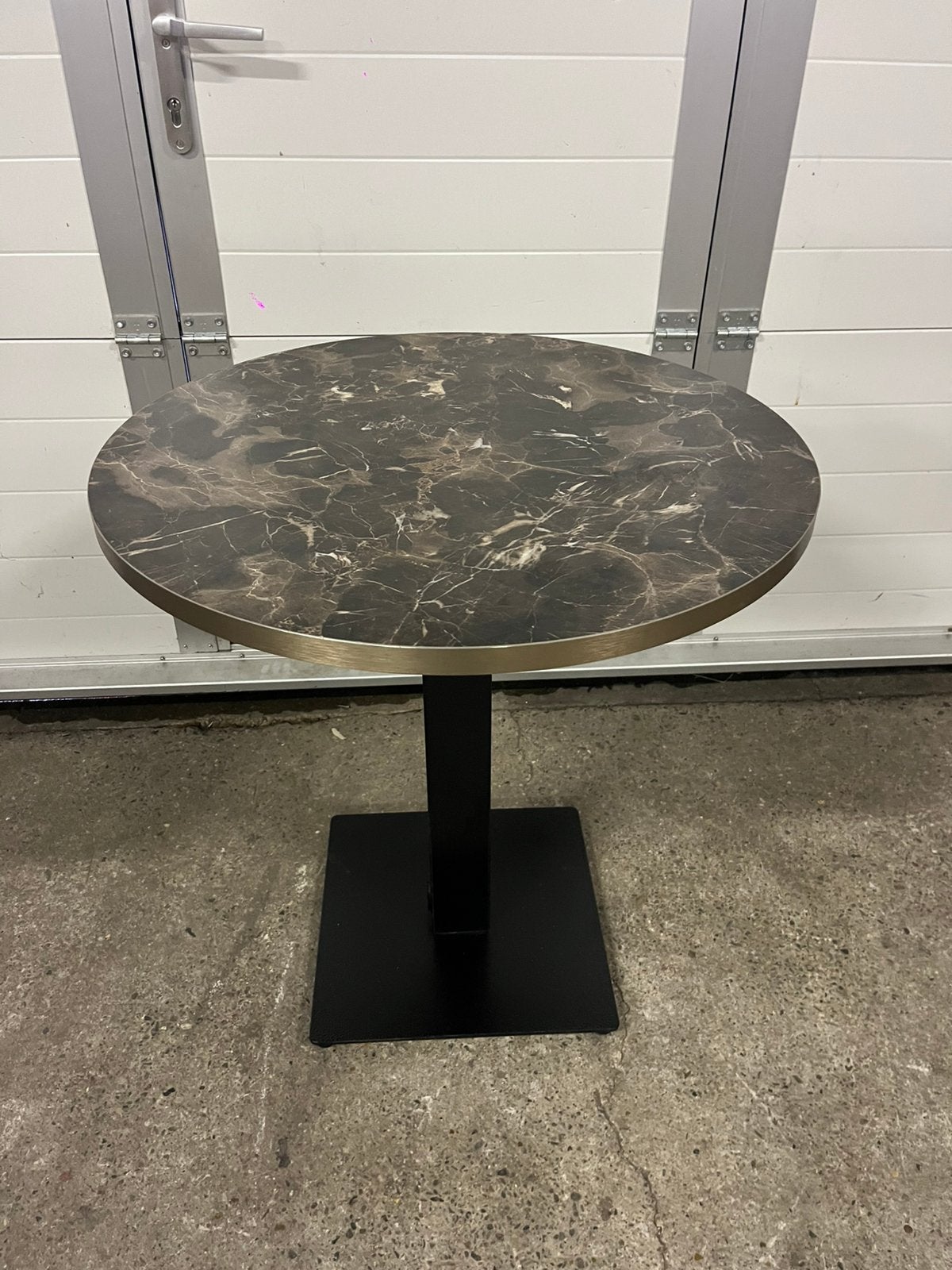 Luxe marmerlook bistro restaurant horeca tafel rond 70 cm, Ophalen