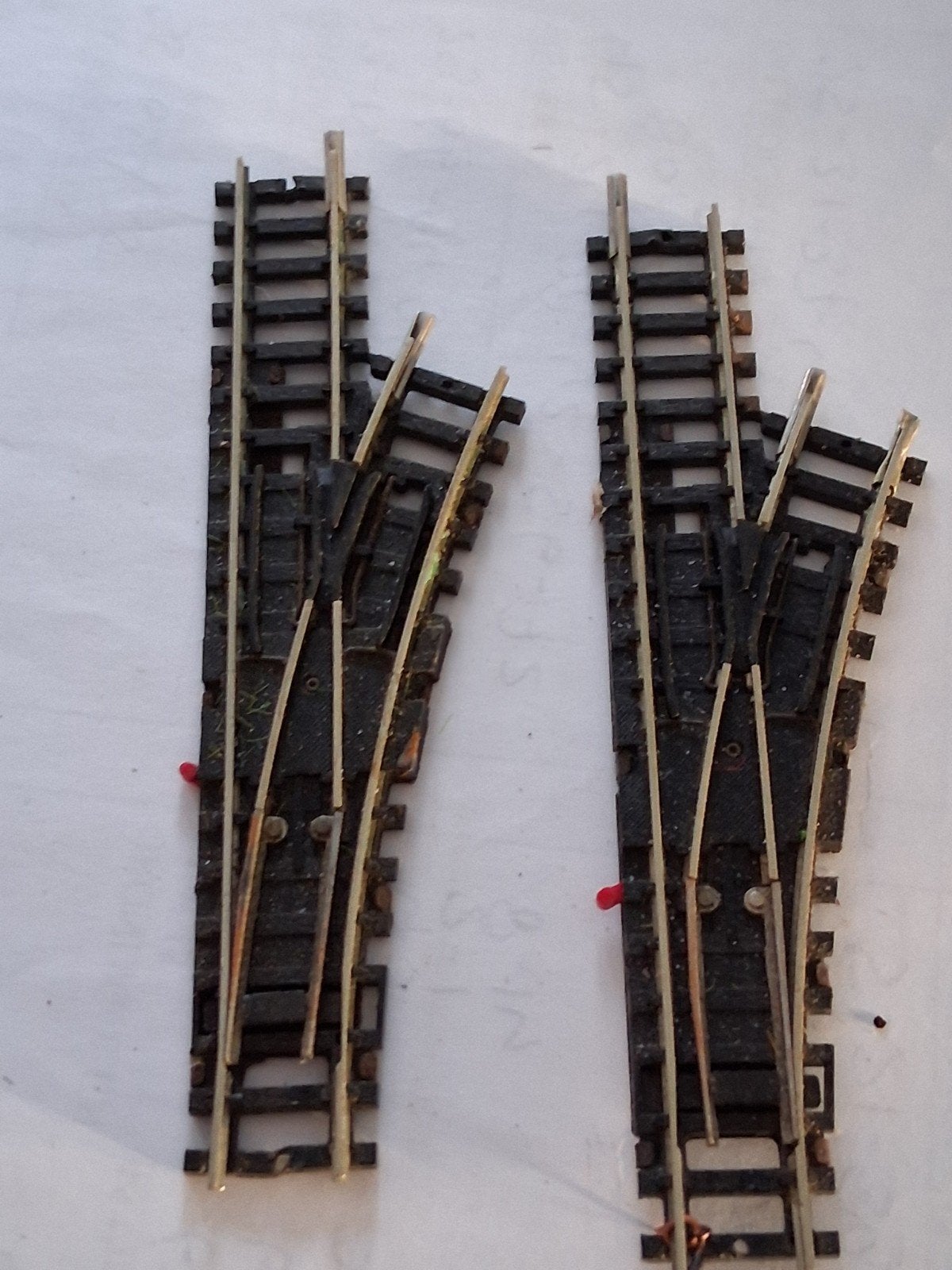 set van 2 minitrix wissels N-spoor, Hobby en Vrije tijd, Modeltreinen | N-Spoor, Gebruikt, Gelijkstroom, Trix, Rails