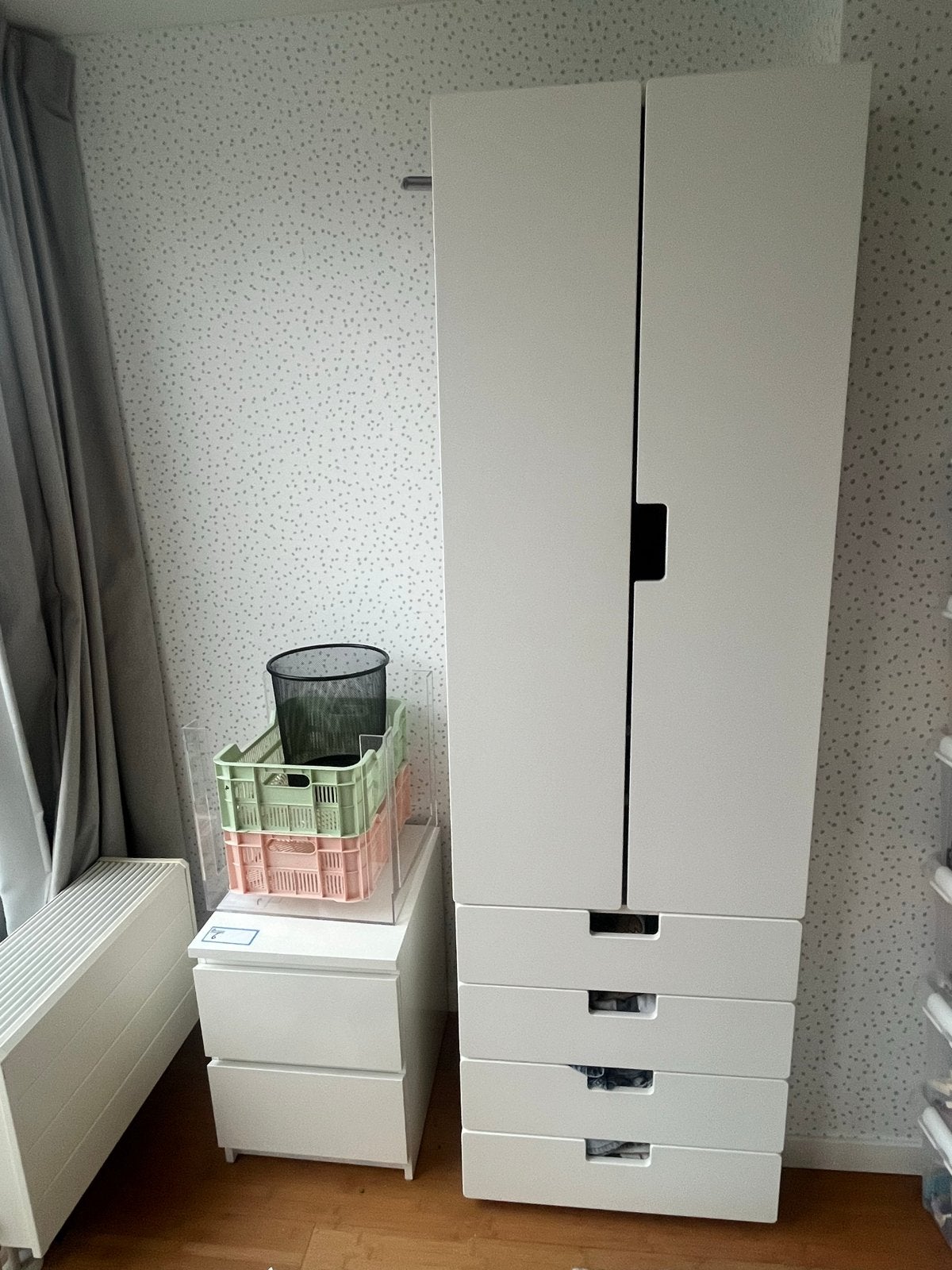 IKEA PLATSA kledingkast met lades en deuren, wit, Ophalen, Overige materialen, Gebruikt, 50 tot 100 cm