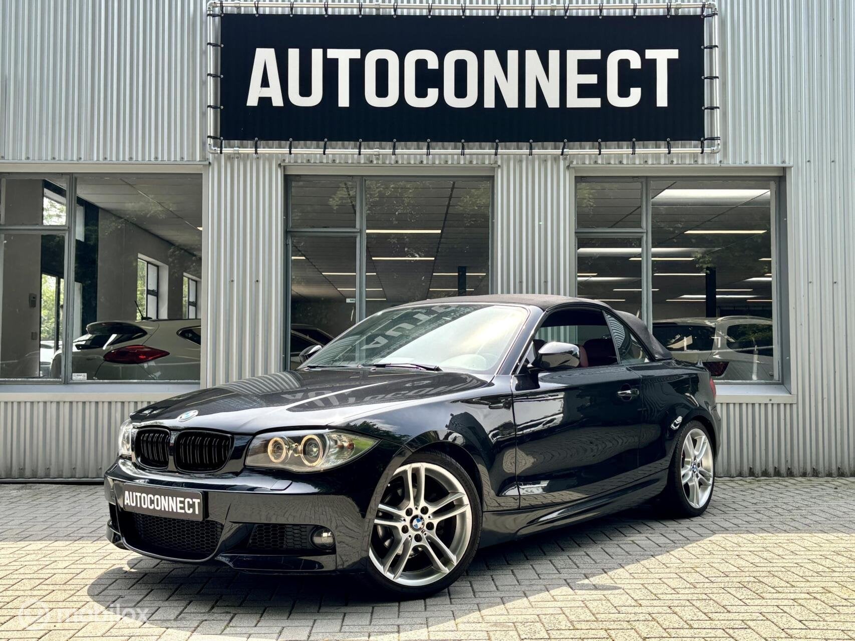 BMW 1 Serie Cabrio 118i Navi, LEDER, M-PAKKET, ECC, XENON, V, Auto's, 1-Serie, Cabriolet, 4 stoelen, Zwart