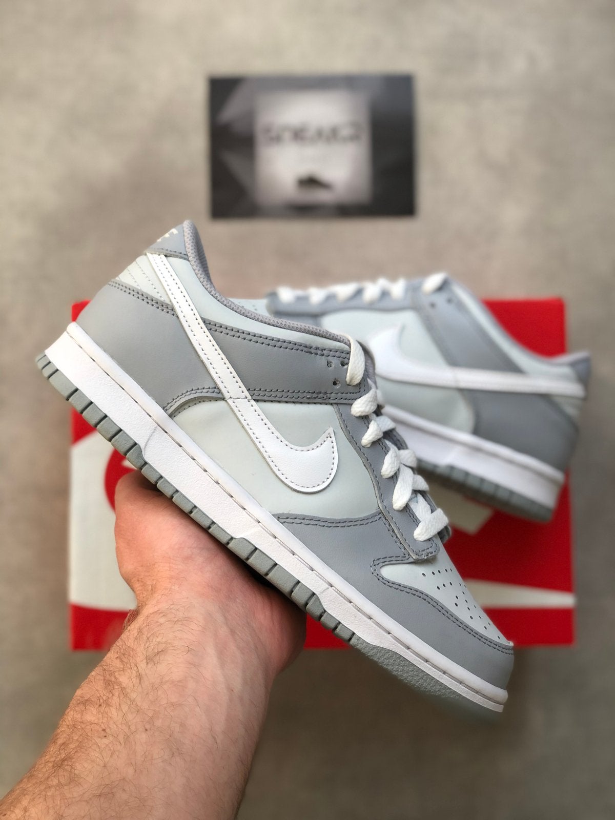 Nike Dunk Low Two Tone GS - Nieuw in doos, Colosseum 1, Nieuw, Ophalen of Verzenden, Sneakers of Gympen