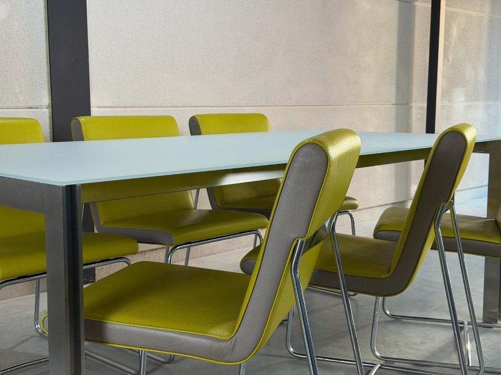 Leolux Cameleon eettafel 200 cm - zo goed als nieuw, Ophalen, Info@leolux.nl, 200 cm of meer, Rechthoekig