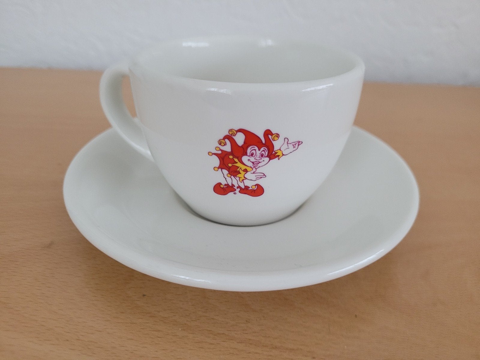 Douwe Egberts en Efteling Jokie kop en schotel, Huis en Inrichting, Overige merken, Ophalen of Verzenden, Zo goed als nieuw, Overige stijlen