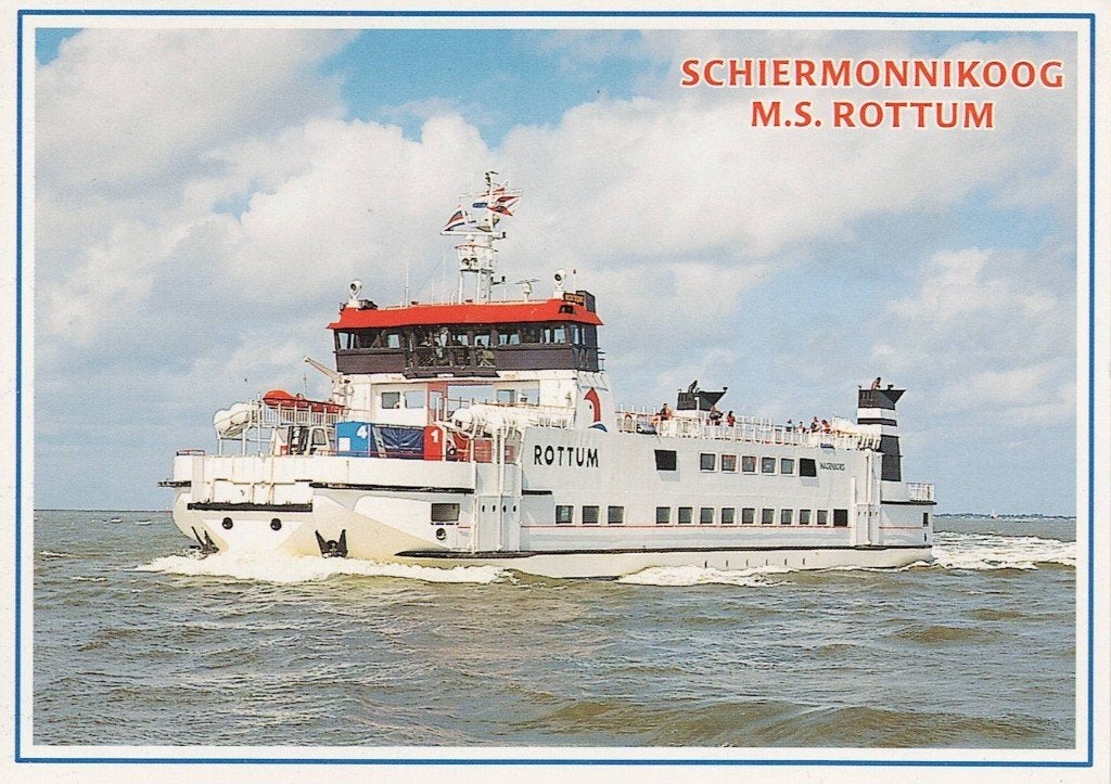 Boot Schiermonnikoog MS Rottum 21, Ophalen of Verzenden, 1980 tot heden, Ongelopen, Waddeneilanden