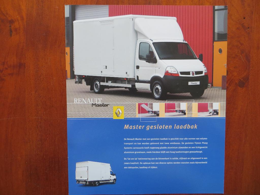 Renault Master Gesloten laadbak, Ophalen of Verzenden, Nieuw, Renault