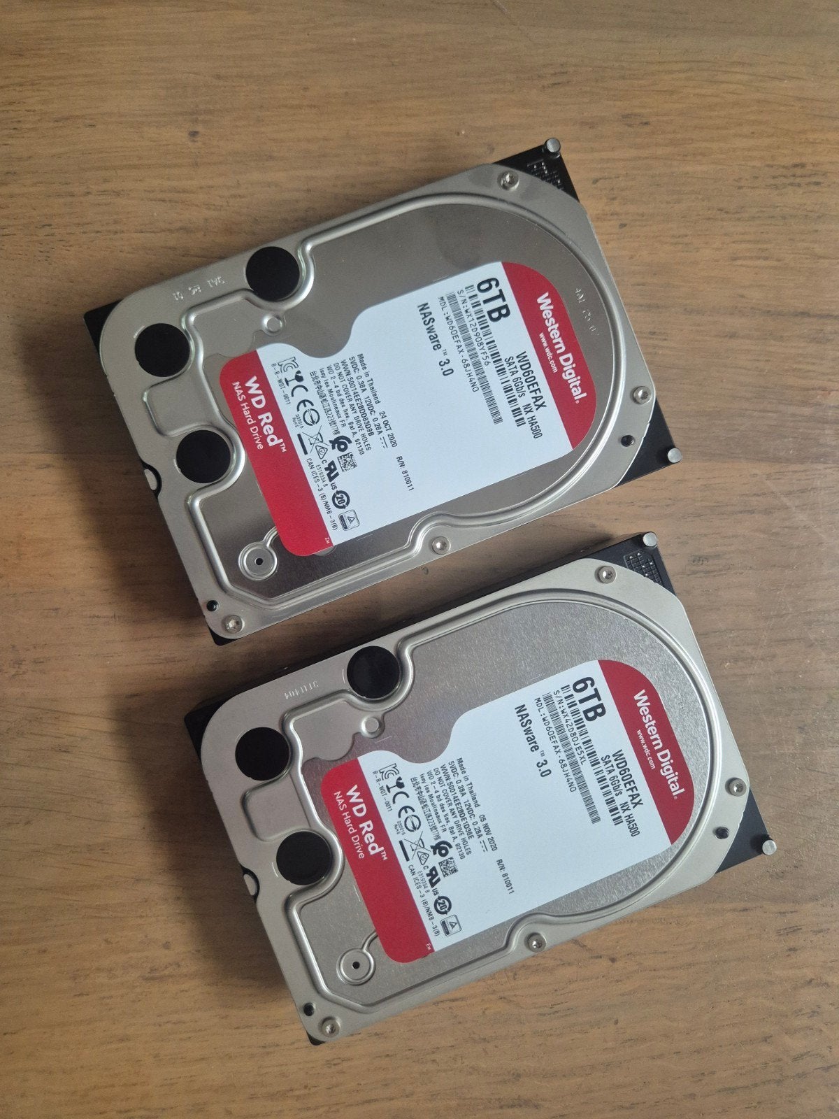 2x WD Red 6TB NAS Hard Drive - Perfect voor opslag, Computers en Software, Harde schijven, Ophalen of Verzenden, Gebruikt, SATA
