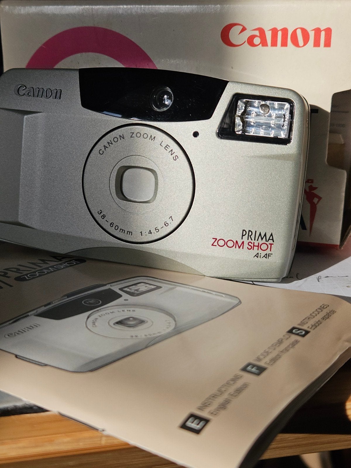 Canon Prima Zoom Shot compact camera, Ophalen of Verzenden, Gebruikt, Compact, Canon