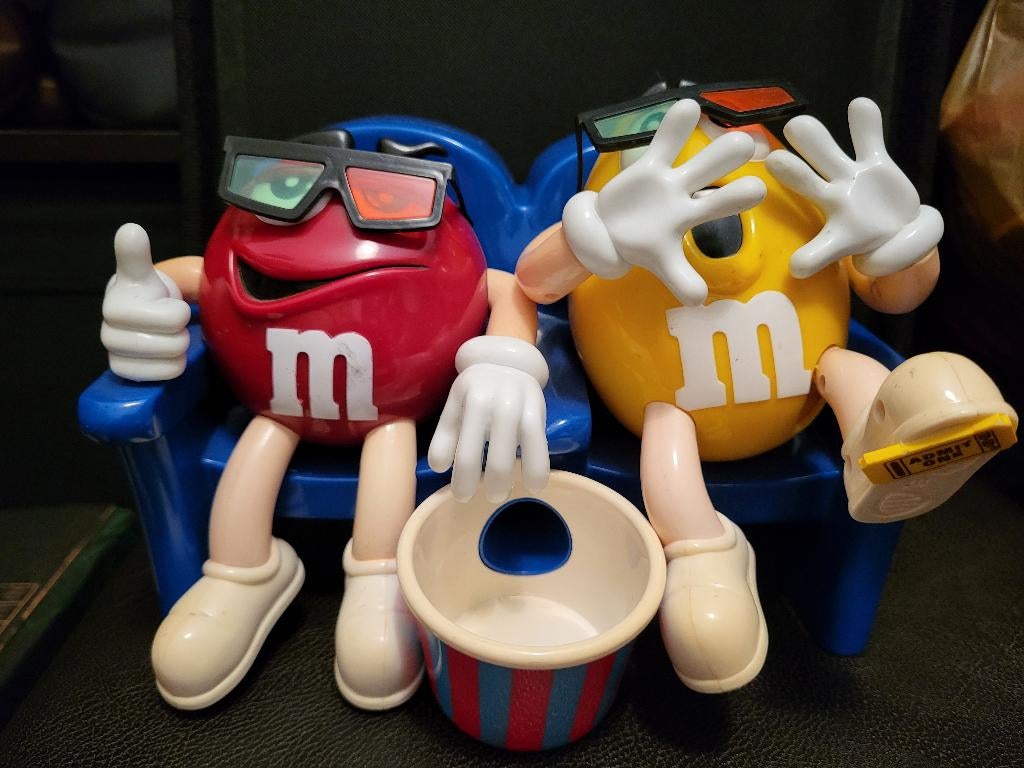 Vintage M&M at the movies 3D snoepautomaat, Ophalen of Verzenden, Gebruikt, Overige typen