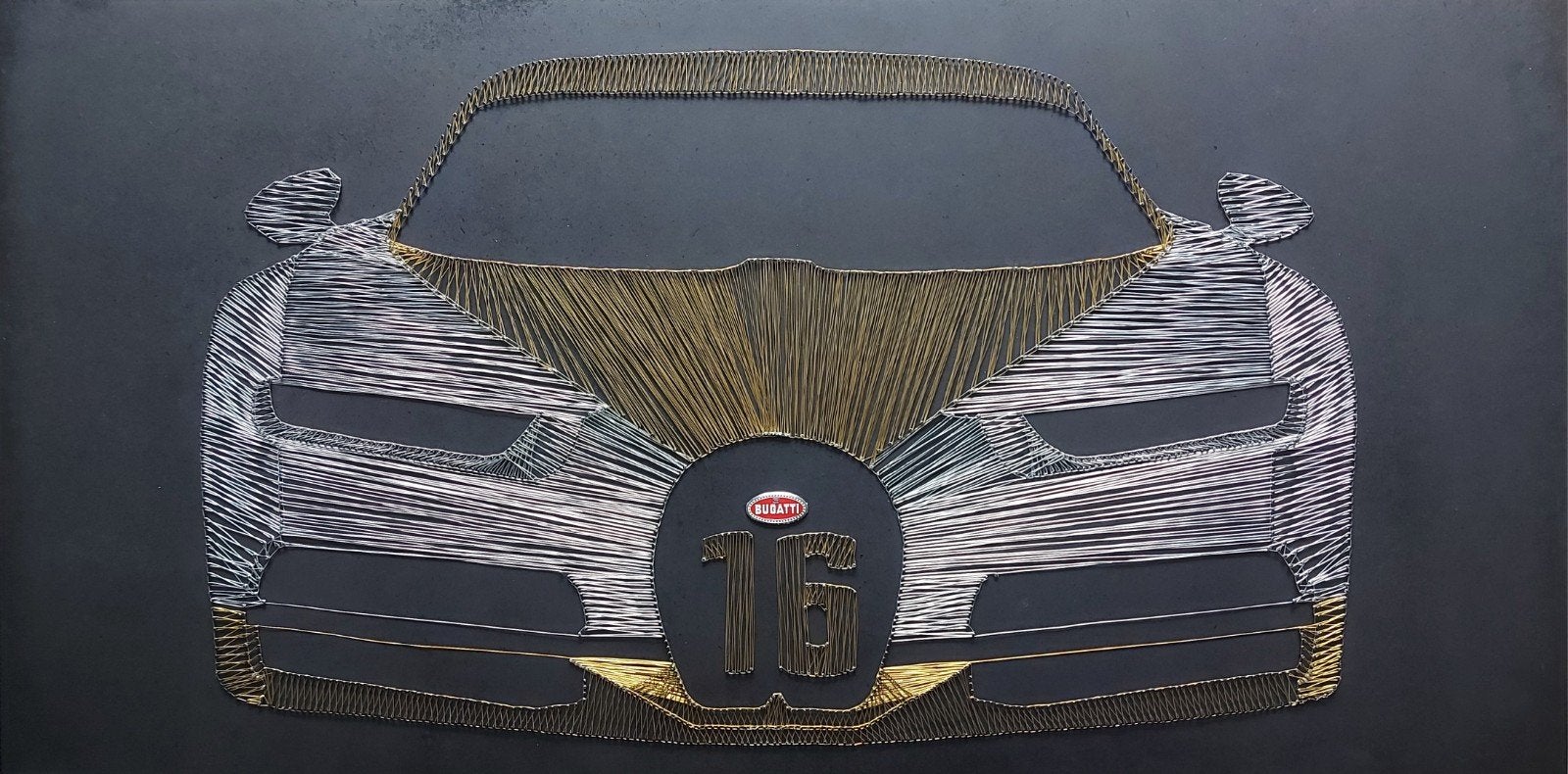 Bugatti Chiron wall art wanddecoratie ENIGE EXEMPLAAR IN DE, Overige onderwerpen, Ophalen of Verzenden, Wanddecoratie, Gemerkt