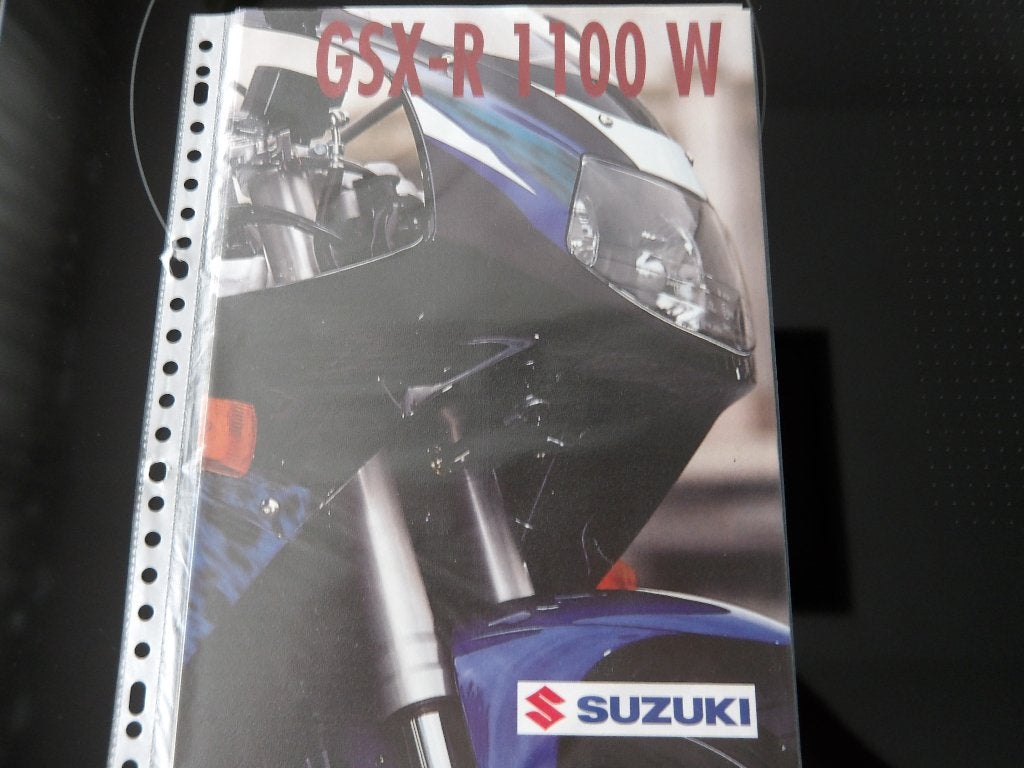 Suzuki GSX-R 1100 W Motorfietsfolder, Motoren, Ophalen of Verzenden, Suzuki