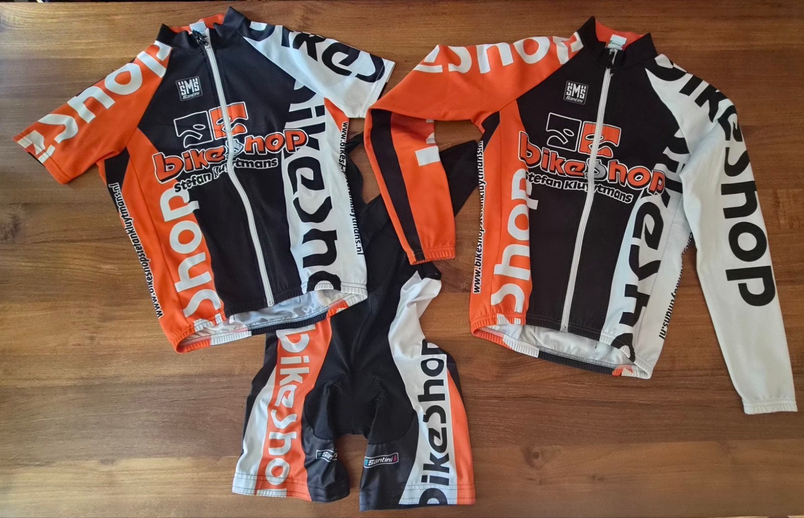 Santini Fietsset - Topkwaliteit uit Italië maat M, Fietsen en Brommers, Fietsaccessoires | Fietskleding, Gebruikt, Santini, Bovenkleding