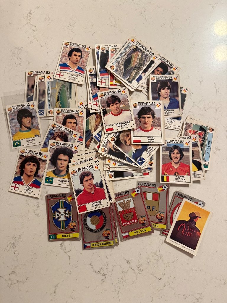 Te koop: WK Panini 1982 stickers, los of meerderen, Verzenden, Gebruikt, Meerdere stickers